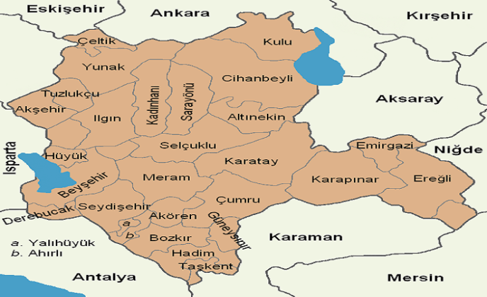 Konya Siyasi Haritas Tatil Rehberi