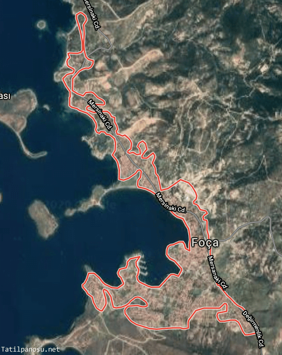 İzmir Foça Haritası